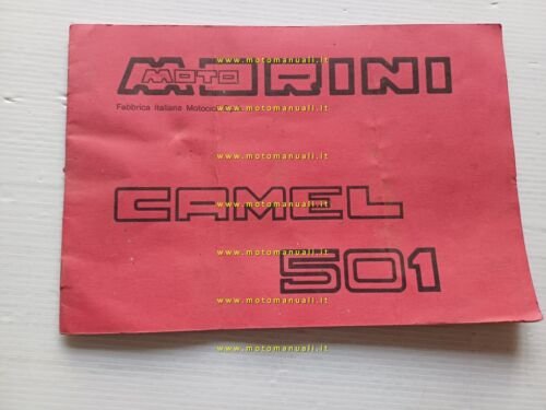 Moto Morini Camel 501 manuale uso manutenzione libretto istruzioni originale