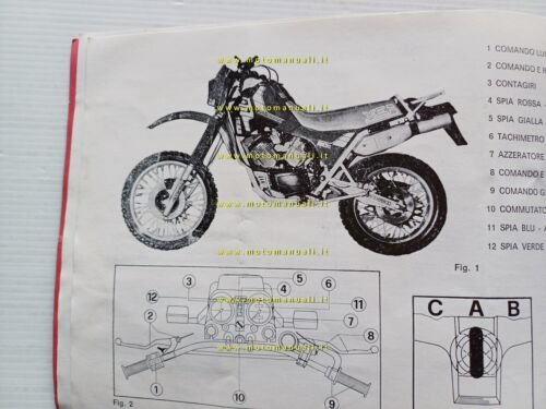 Moto Morini Camel 501 manuale uso manutenzione libretto istruzioni originale