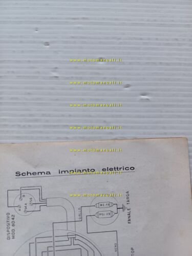 Moto Morini Corsaro 125 1a Serie manuale uso manutenzione originale