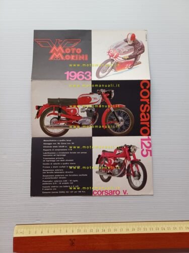 MOTO MORINI Corsaro 125 Veloce - Tresette 175 1963 depliant …