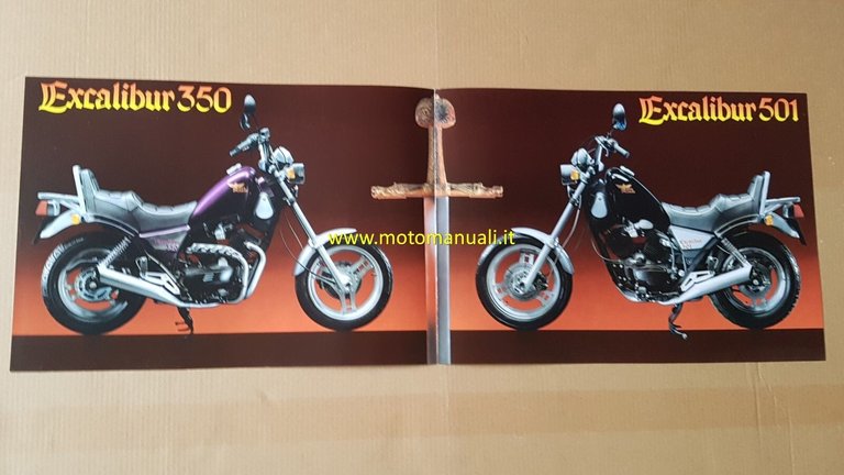 MOTO MORINI Excalibur 1986 depliant originale genuine motorcycle brochure
