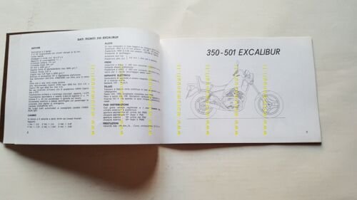 Moto Morini Excalibur 501-350 1 serie manuale uso originale owner's …