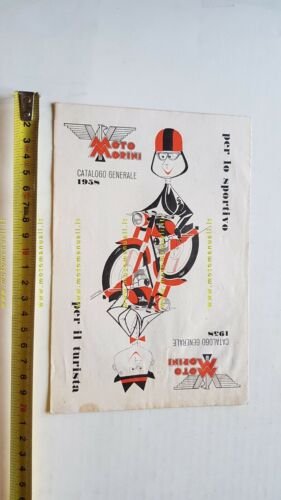 Moto Morini gamma produzione modelli 1958 depliant originale moto brochure