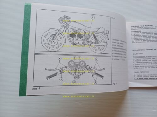 Moto Morini Kanguro 250 2C manuale uso manutenzione originale