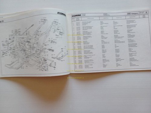 Moto Morini Kanguro 350 1a serie catalogo ricambi originale spare …