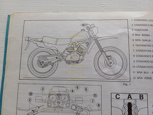 Moto Morini Kanguro 350 2a Serie manuale uso manutenzione libretto …