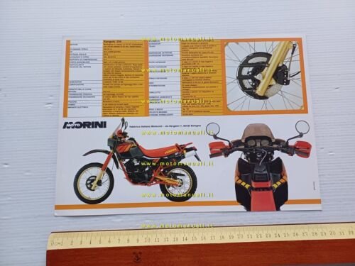 MOTO MORINI Kanguro 350 Avviamento Elettrico depliant originale italiano