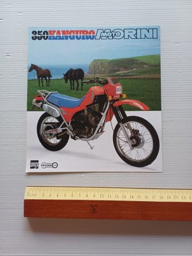 MOTO MORINI Kanguro 350 XE 1985 enduro depliant originale ITALIANO