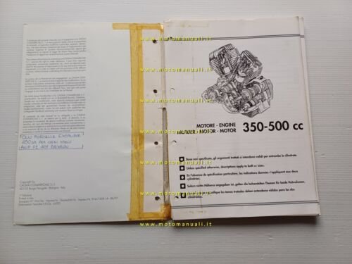 Moto Morini motore 350 - 500 1991 manuale officina riparazione …