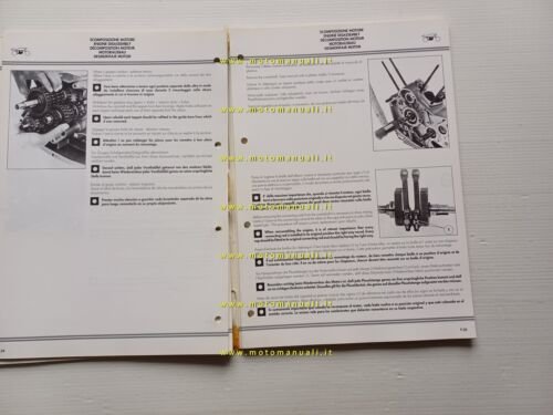Moto Morini motore 350 - 500 1991 manuale officina riparazione …
