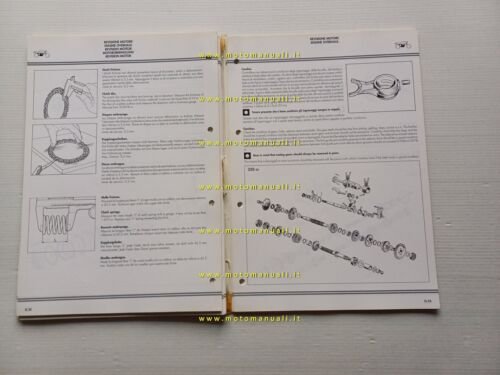 Moto Morini motore 350 - 500 1991 manuale officina riparazione …