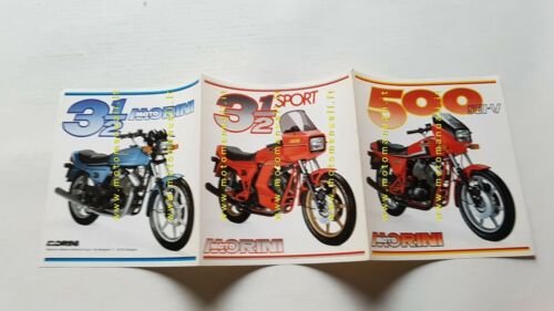 MOTO MORINI produzione modelli 350 500 1982 depliant originale brochure