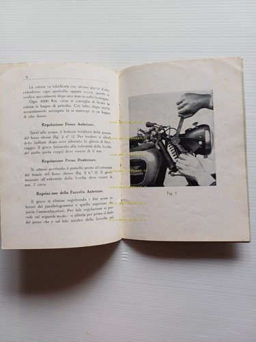 Moto Morini Turismo 125 2T 1947-48 manuale uso manutenzione libretto …