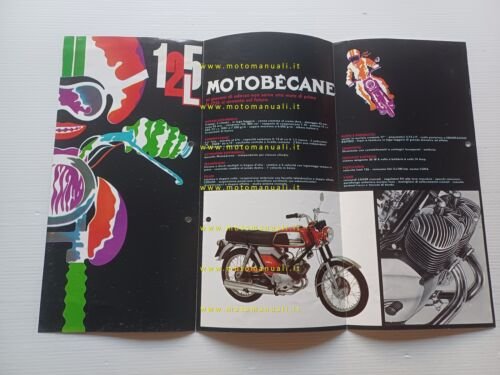 Motobecane 125 L 1972 depliant italiano originale