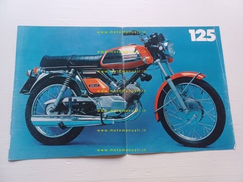 Motobecane 125 LT 1973 depliant italiano originale