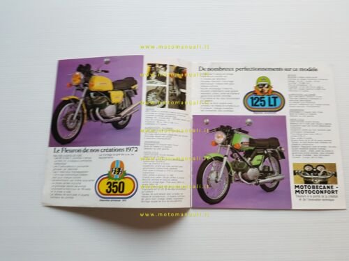 Motobecane catalogo produzione modelli 1972-73 francese originale