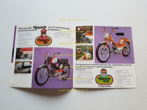 Motobecane catalogo produzione modelli 1972-73 francese originale
