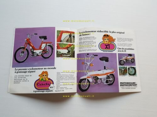 Motobecane catalogo produzione modelli 1972-73 francese originale