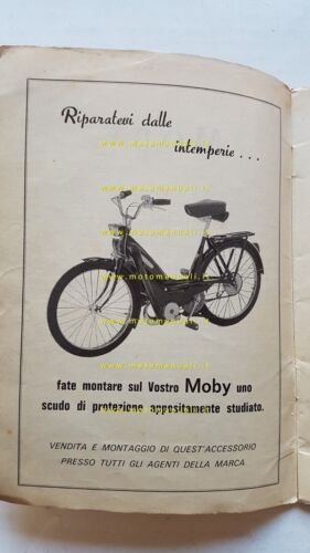 Motobecane Moby 50 1968 manuale uso manutenzione ITALIANO originale