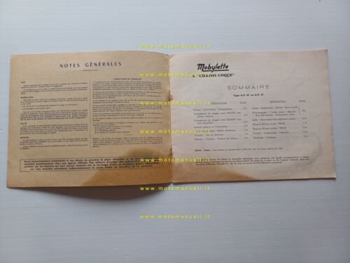Motobecane Mobylette AV 87 50 catalogo ricambi originale spare parts …