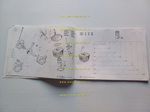 Motobecane Mobylette G50 - H50 1974 catalogo ricambi originale spare …