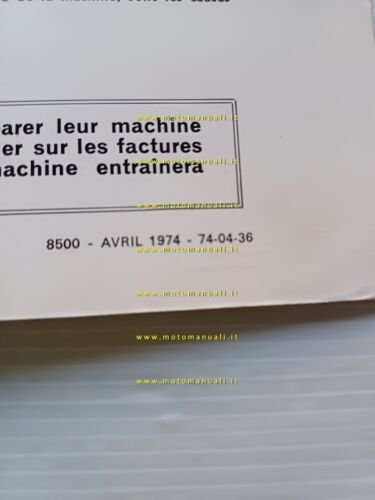 Motobecane Mobylette G50 - H50 1974 catalogo ricambi originale spare …
