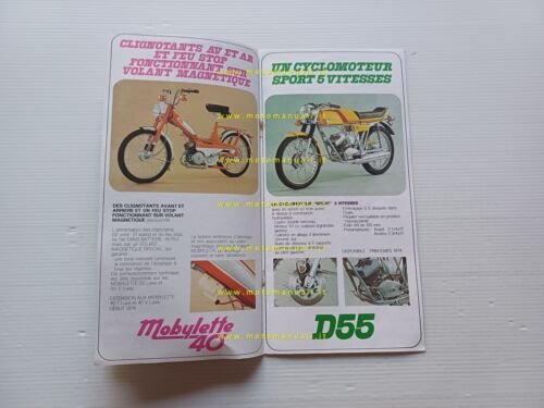 Motobecane produzione modelli 1973 salone Parigi depliant Francese originale