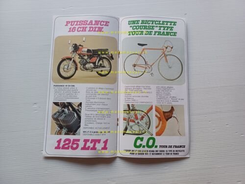 Motobecane produzione modelli 1973 salone Parigi depliant Francese originale