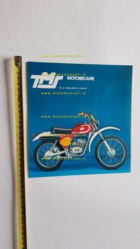Motobecane TMS 50 6V 1977 depliant originale ITALIANO moto brochure