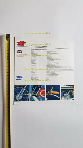 Motobecane TMS 50 6V 1977 depliant originale ITALIANO moto brochure