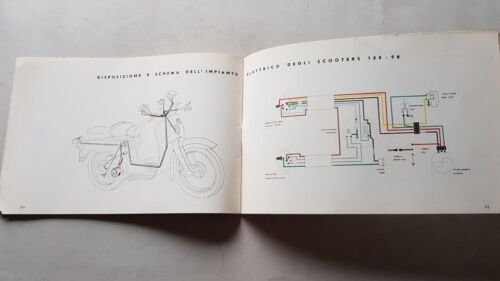 Motobi 125-98-50 Scooter 2T anni '60 manuale officina originale workshop …