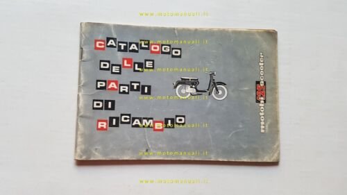 Motobi 125 Scooter 1965 catalogo ricambi originale spare parts catalogue