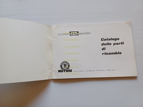 Motobi 125 Scooter 1965 catalogo ricambi originale spare parts catalogue