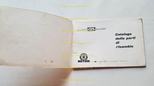 Motobi 125 Scooter 1965 catalogo ricambi originale spare parts catalogue
