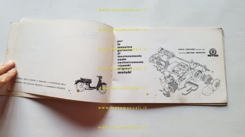 Motobi 125 Scooter 1965 catalogo ricambi originale spare parts catalogue