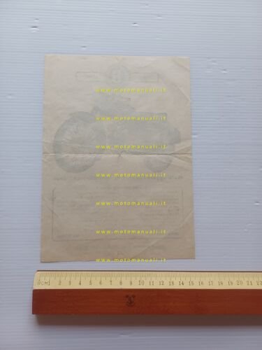 Motobi 125 T.V. anni 50 depliant italiano originale