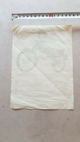 Motobi 200 Spring Lasting 1954 depliant moto ORIGINALE motorcycle brochure