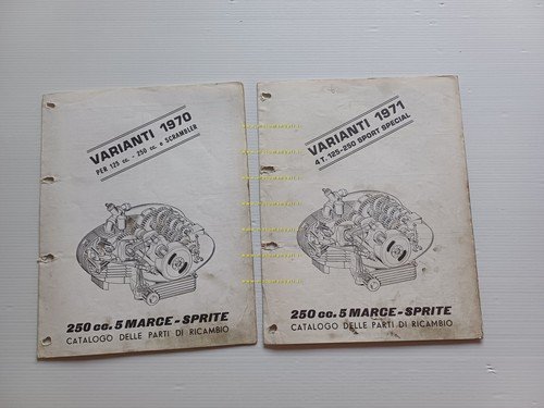 MOTOBI 250-125 Sport Special modelli 1970-71 VARIANTI catalogo ricambi originale
