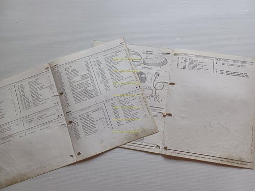 MOTOBI 250-125 Sport Special modelli 1970-71 VARIANTI catalogo ricambi originale