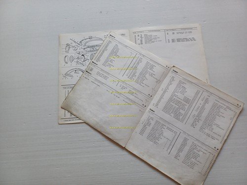 MOTOBI 250-125 Sport Special VARIANTI catalogo ricambi modelli 1970-71 originali
