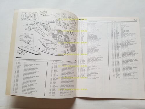 Motobi 250 Sprite 5v 1968-71 catalogo ricambi ORIGINALE spare parts …