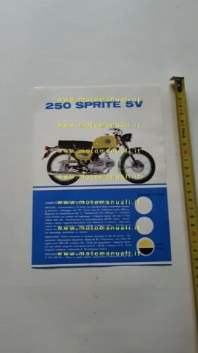 Motobi 250 Sprite 5V 1968 depliant originale moto italiano brochure