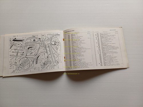 Motobi 48 1962 catalogo ricambi italiano originale