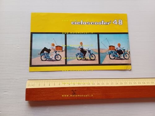 Motobi 48 Cicloscooter 1965 depliant italiano originale
