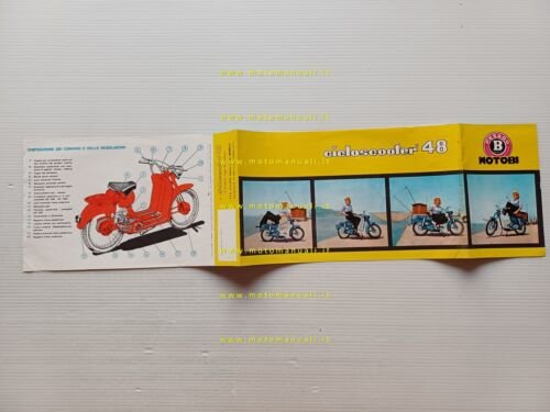 Motobi 48 Cicloscooter 1965 depliant italiano originale