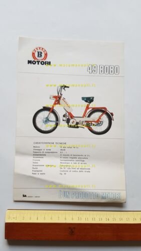 Motobi 49 Bobo 1971 depliant originale