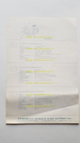 Motobi 49 Bobo 1971 depliant originale