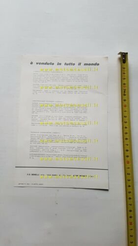 Motobi 50 America 1969 depliant originale ciclomotore italiano brochure moped
