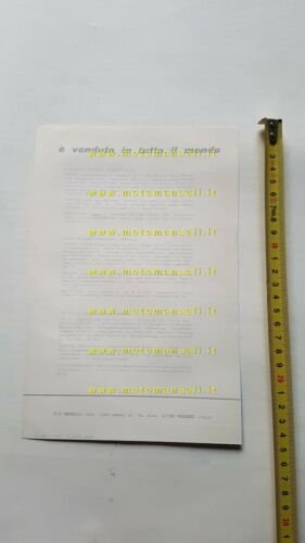 Motobi 50 America 1969 depliant originale ciclomotore italiano brochure moped