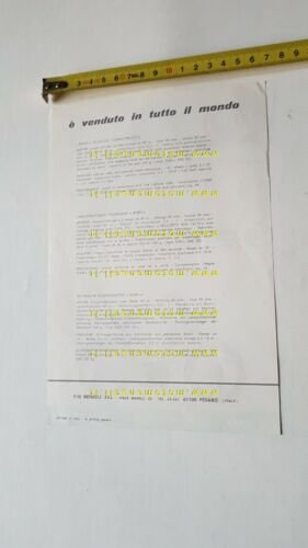 Motobi 50 Bobo 1970 depliant originale ciclomotore italiano brochure moped